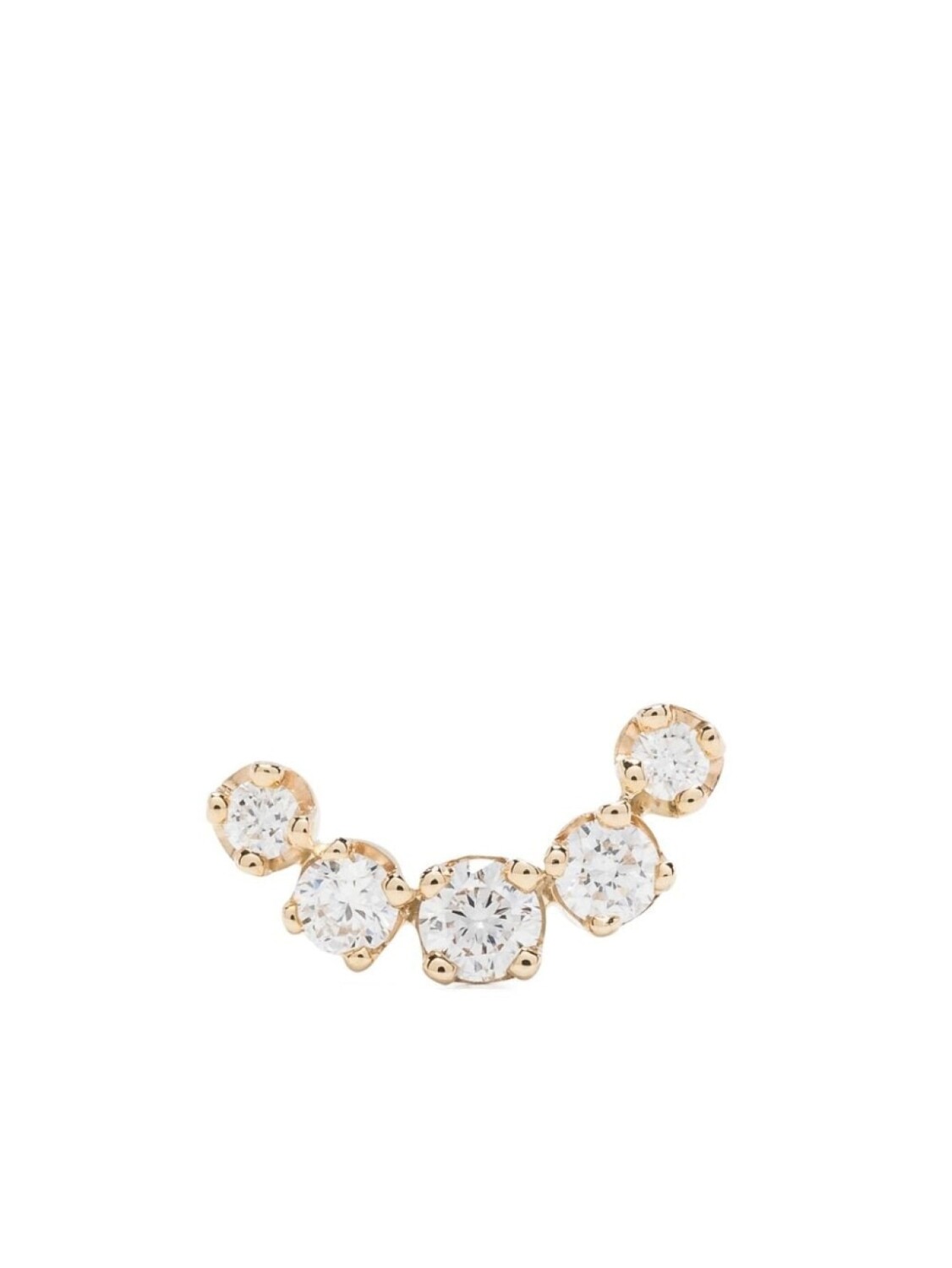 

Серьга из желтого золота с бриллиантом Zoë Chicco, золотой