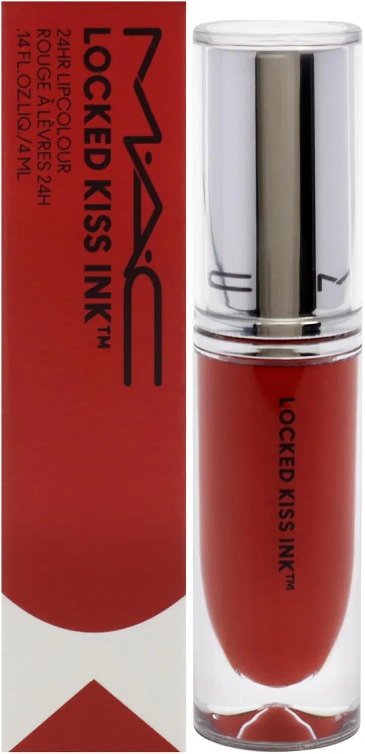 Жидкая помада MAC Locked Kiss Ink Lip Color 95 Visus 4 мл оранжевый