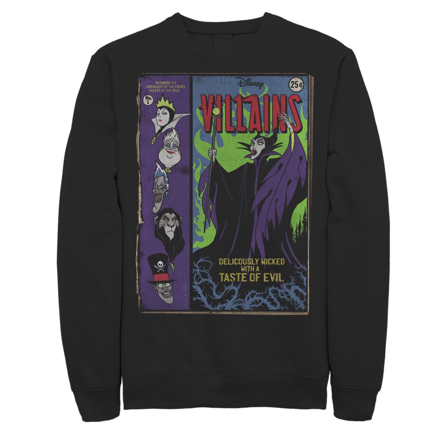 

Мужской свитшот Disney Villains Deliciously Wicked Comic Licensed Character