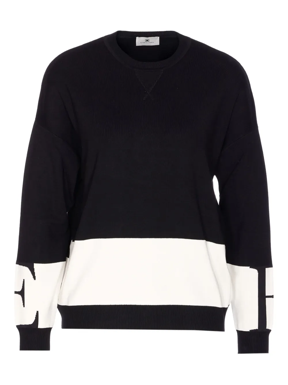 

Толстовка с логотипом Elisabetta Franchi, черный