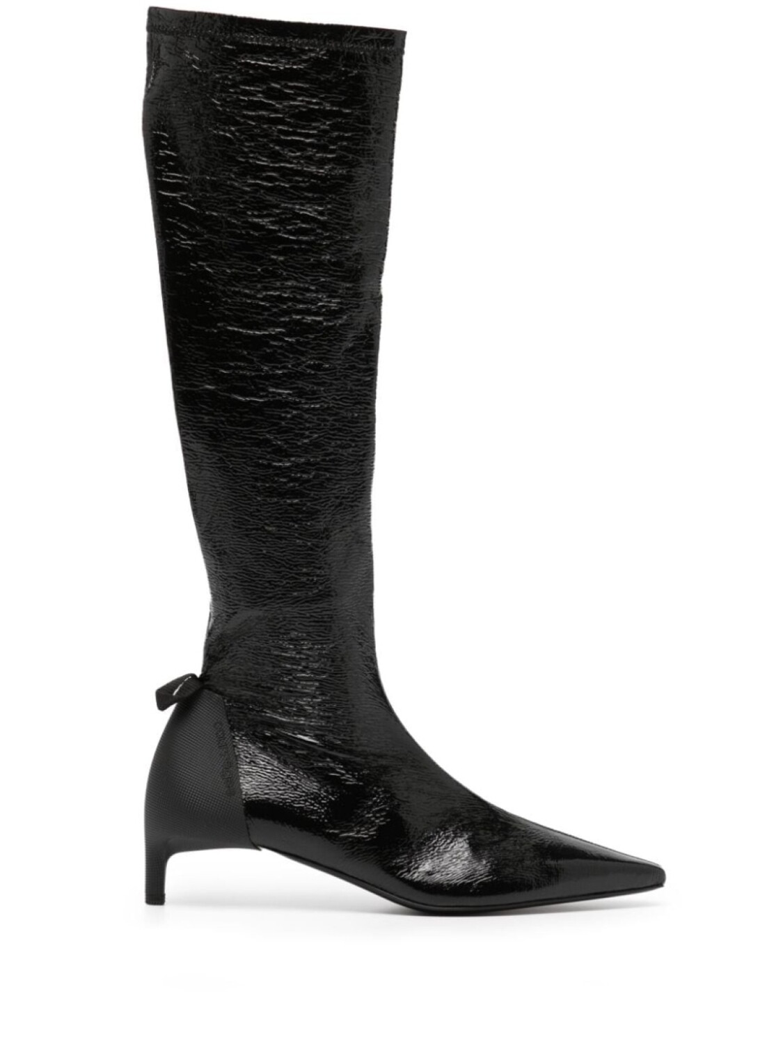 

Ботинки из кожи Courrèges Scuba Vinyl 30 мм, черный