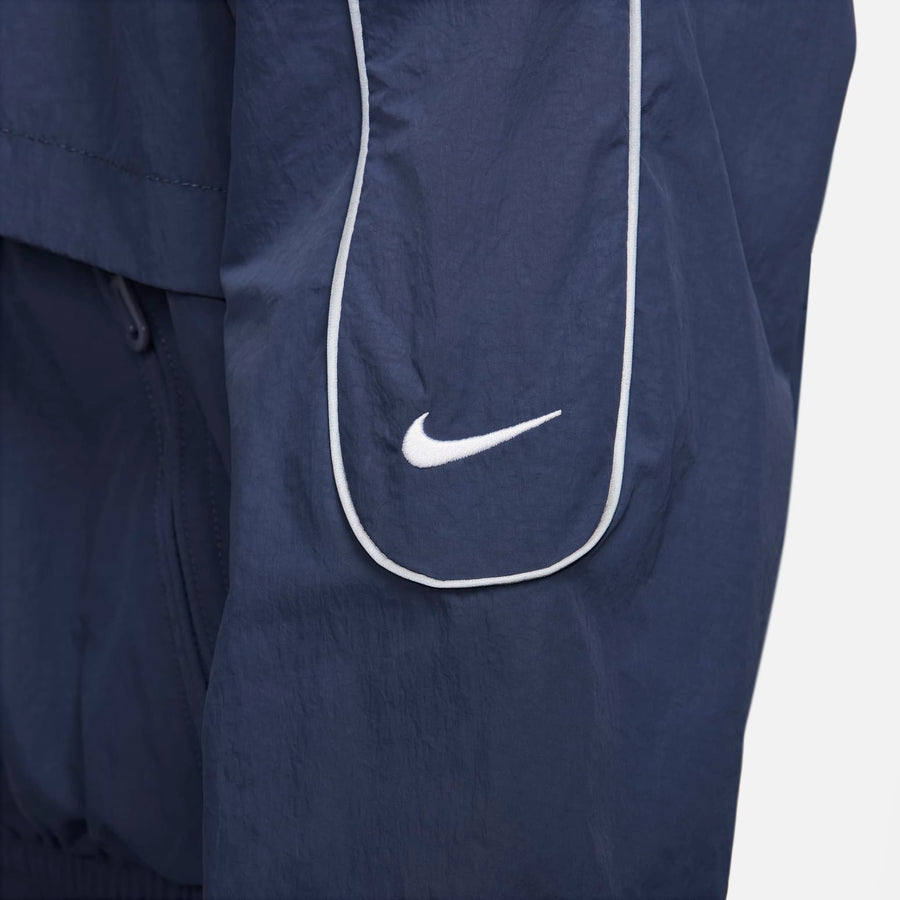 Куртка Nike Sportswear Solo Swoosh Woven Track Jacket 'Blue', синий — фото 3