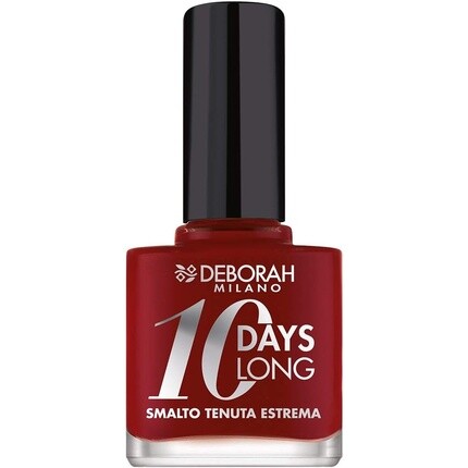 

Эмаль для ногтей Milano 10 Days Long 161 Темно-красный, Deborah