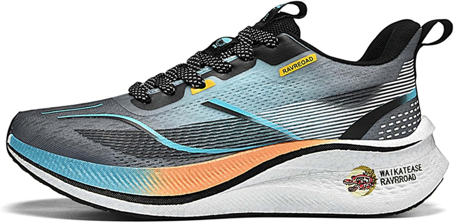 

Спортивные кроссовки с настоящей взрывной карбоновой пластиной, ретро и простой классический стиль, повседневная обувь, кроссовки для бега Generic, синий