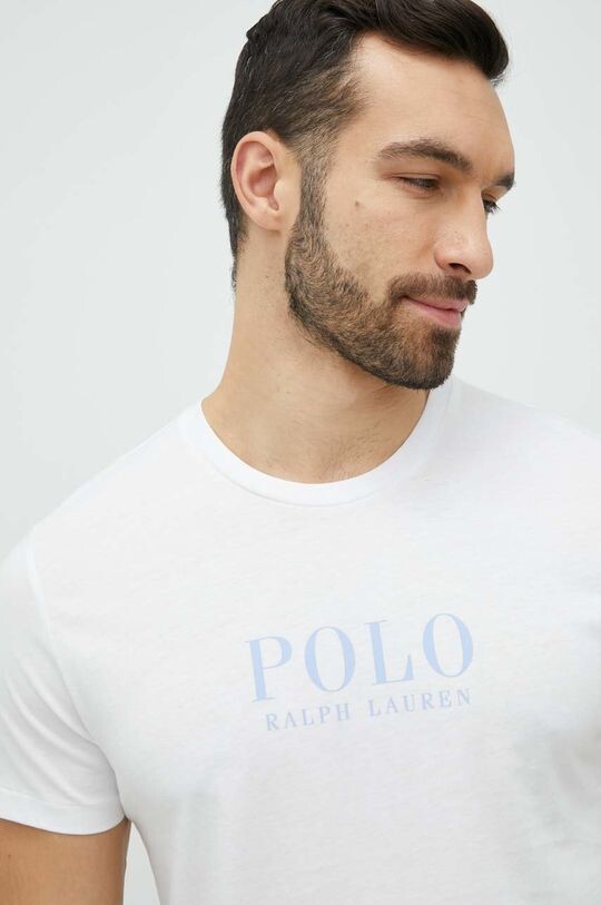 

Хлопковая пижамная футболка Polo Ralph Lauren, белый