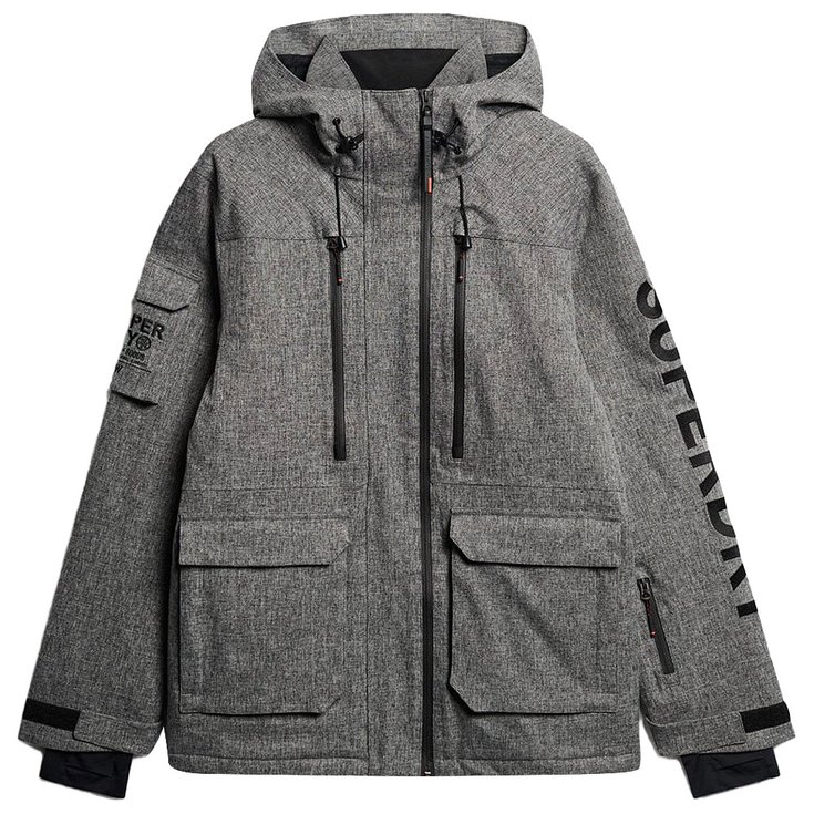 

Функциональная куртка Peak Rescue темно-серого меланжевого цвета - s Superdry