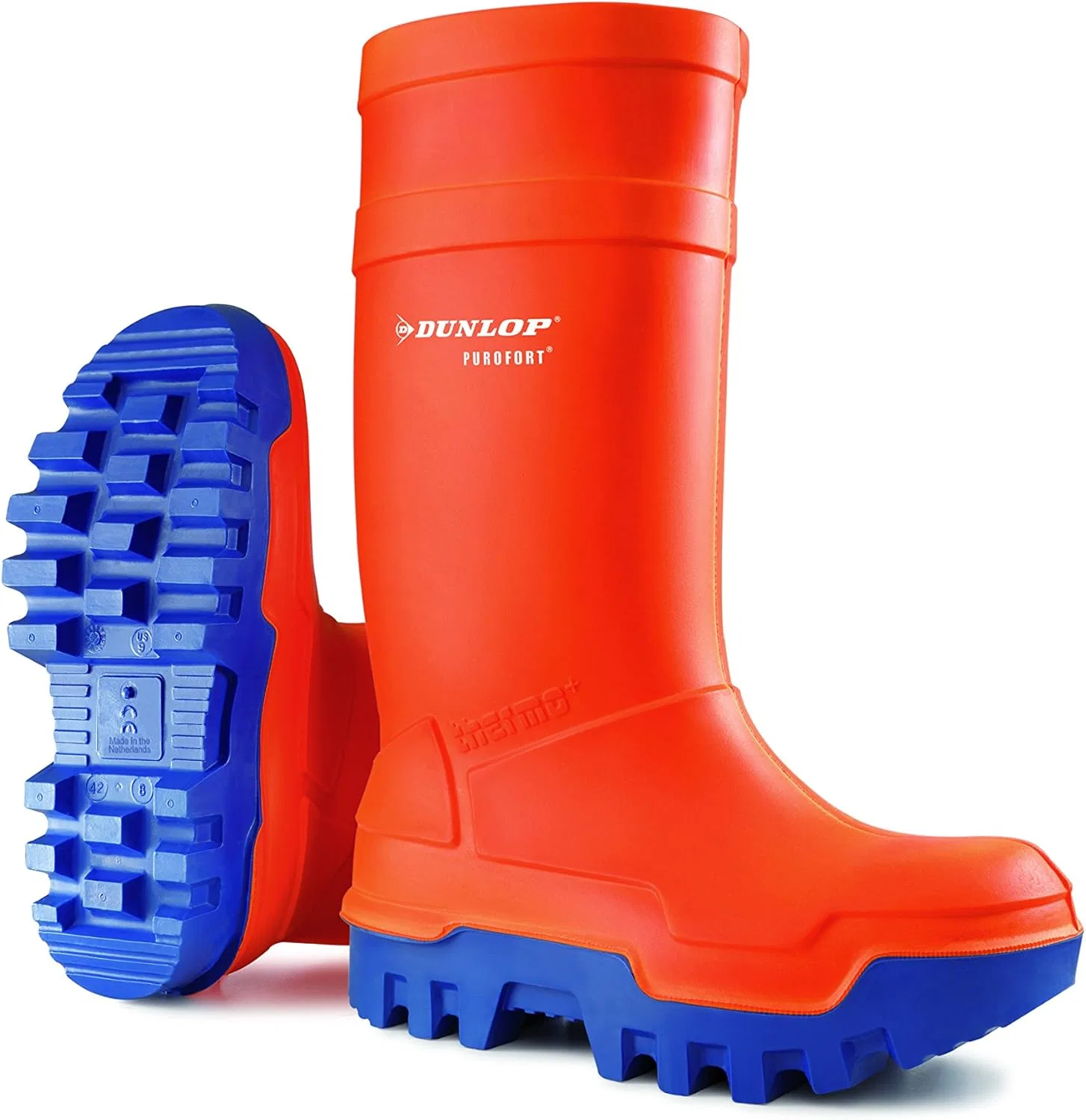 Ботинки Unisex Dunlop Purofort Thermo+Gummistiefel, arbeit stiefel, saftety Ocean Storm Back to School, Orange
