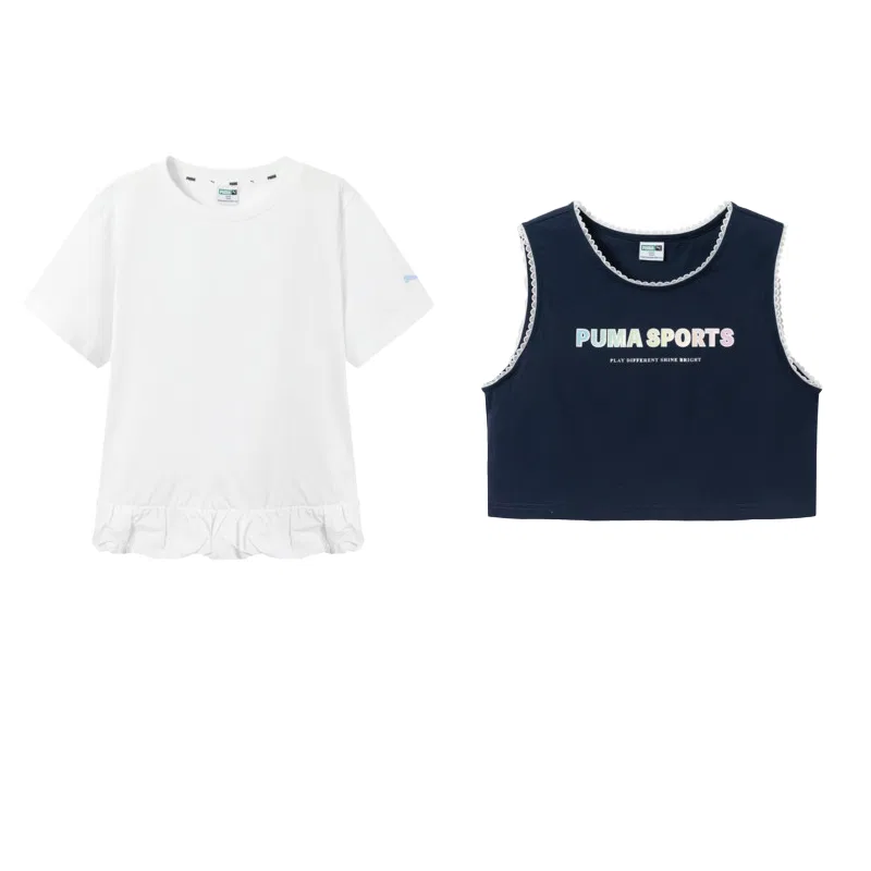 Футболка PUMA White Blue Tone