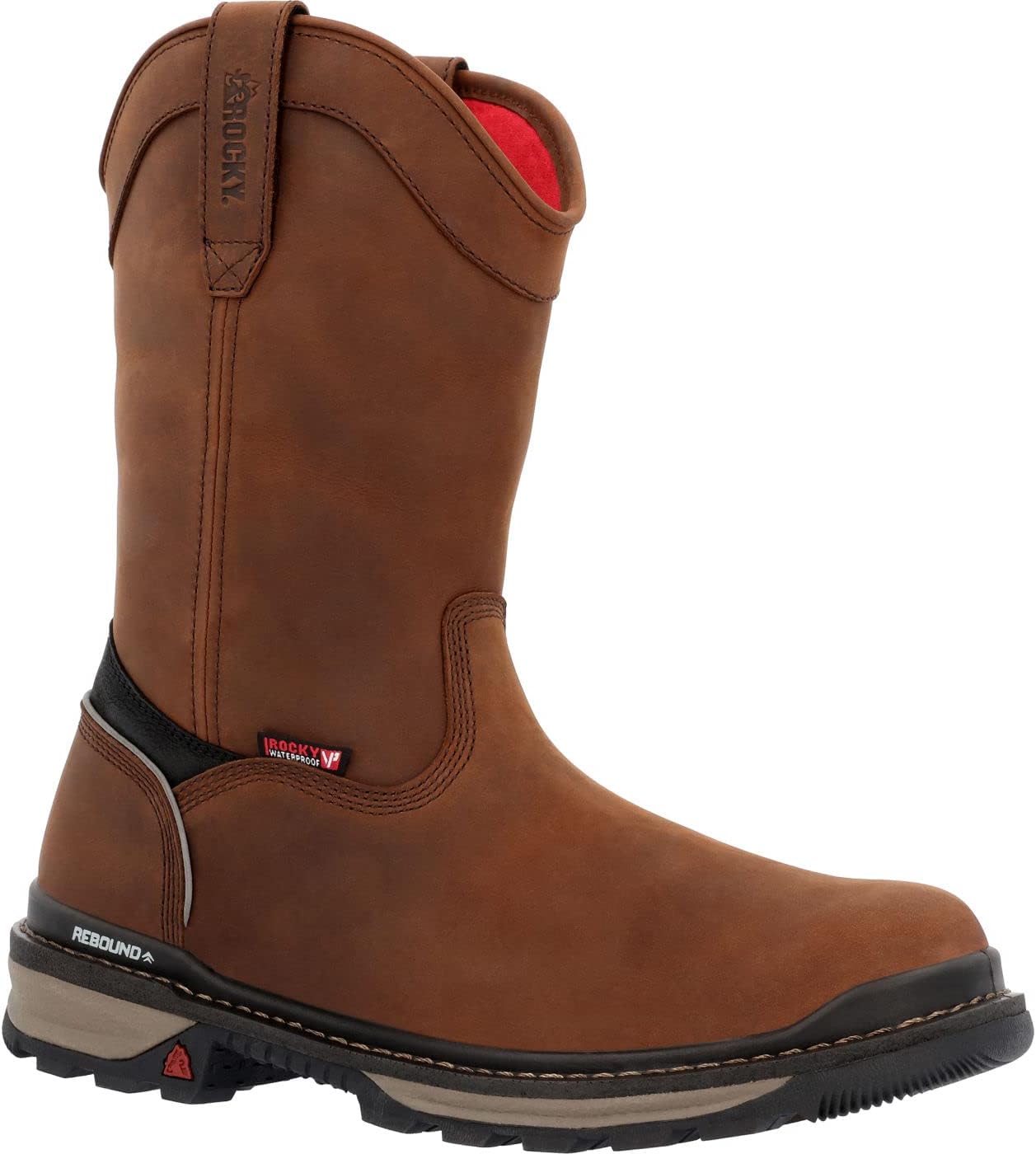 

Водонепроницаемые ботинки ROCKY Rams Horn с легкой посадкой, темно-коричневый