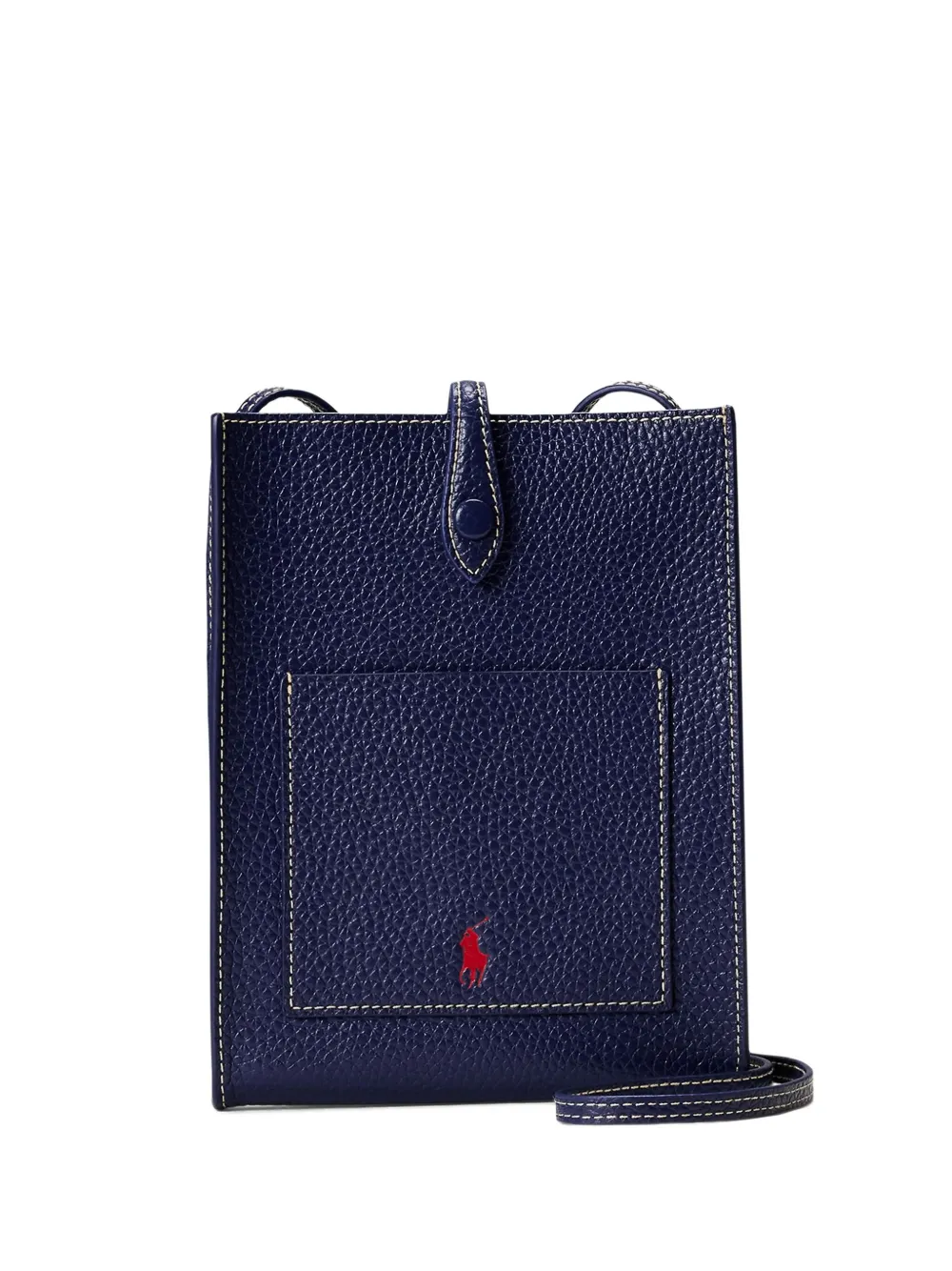 

Сумка из фактурной кожи POLO RALPH LAUREN, синий