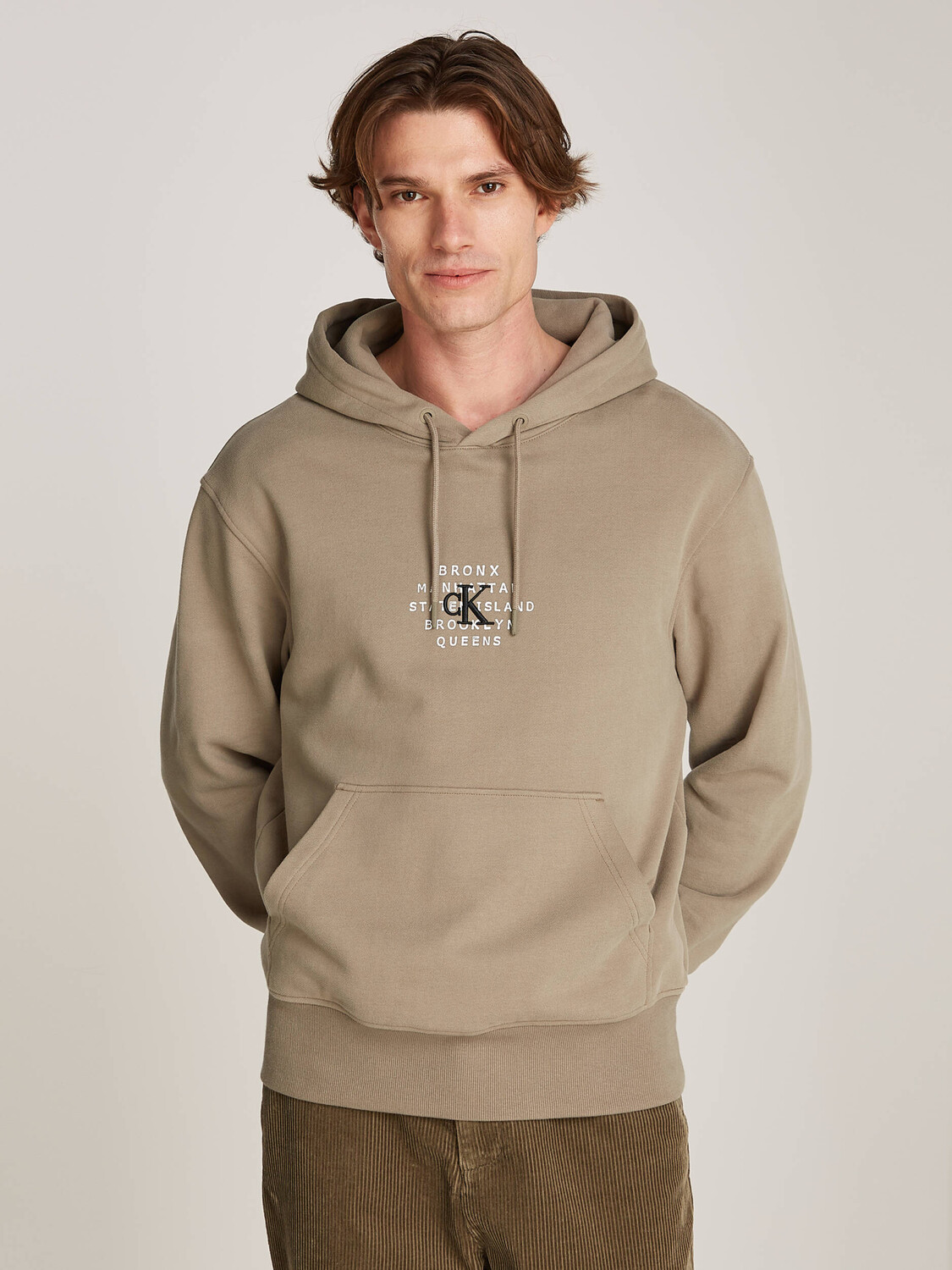 

Толстовка CALVIN KLEIN JEANS Loose fit, бежевый