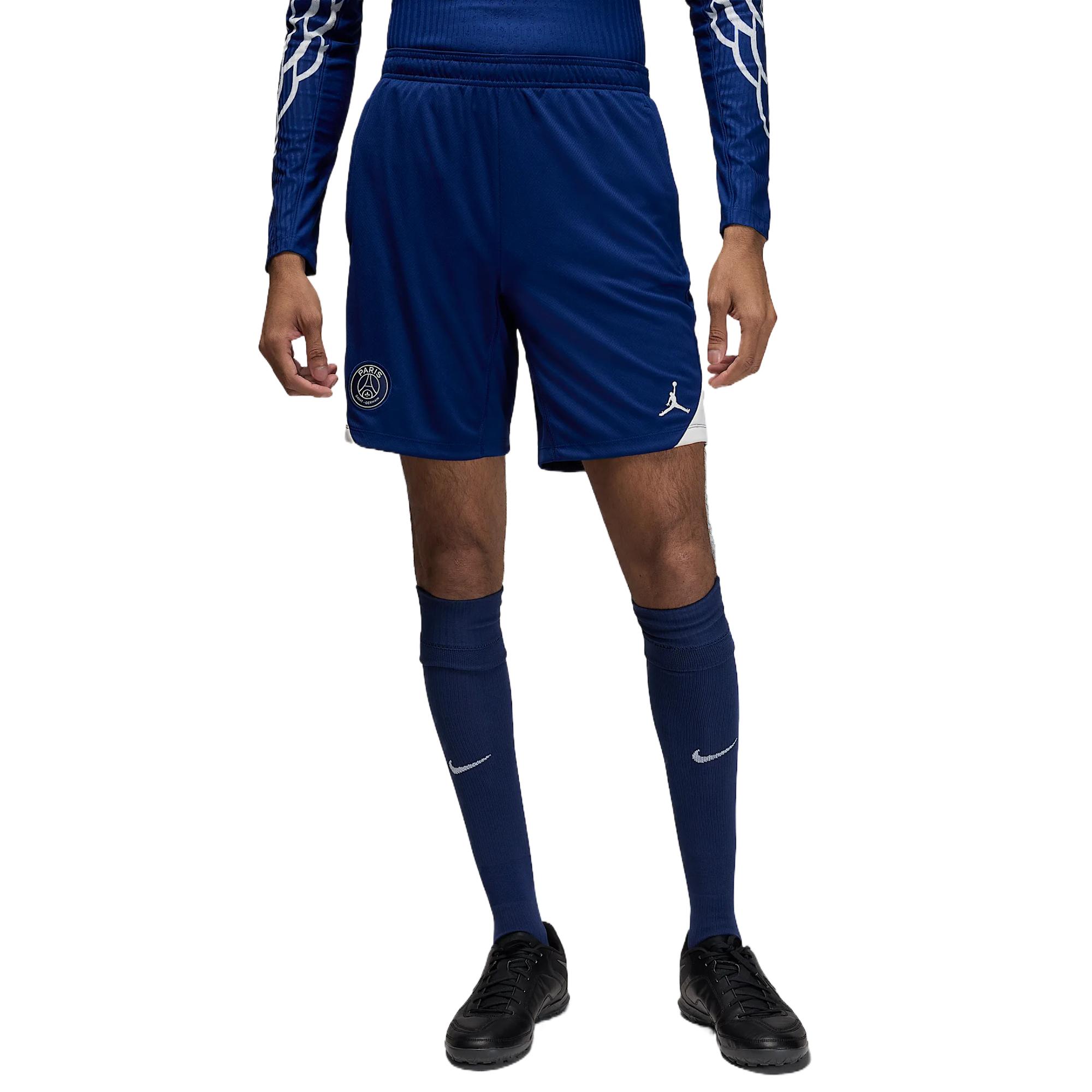 Футболка Jordan Paris Saint Germain Strike Fourth Men's Jordan Dri FIT Soccer Knit Shorts Nike, синий — фото 4