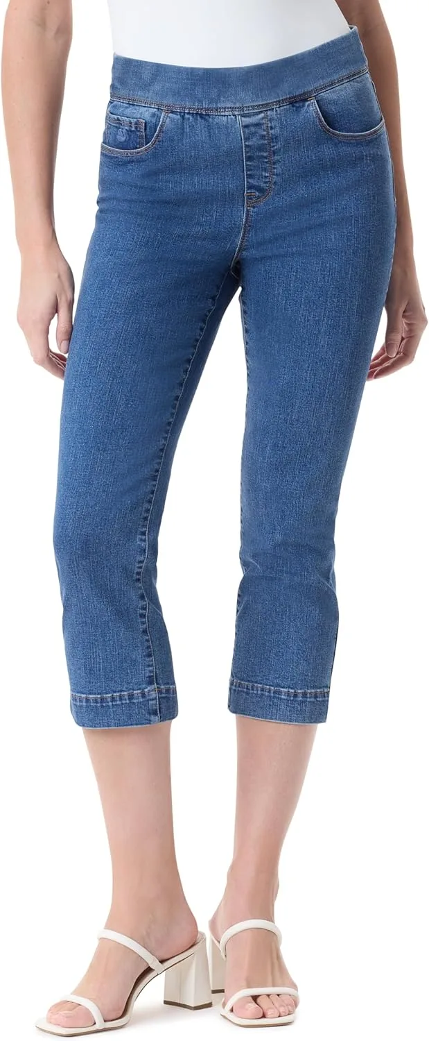 

Gloria Vanderbilt Women's Amanda Pull on Capri Standard