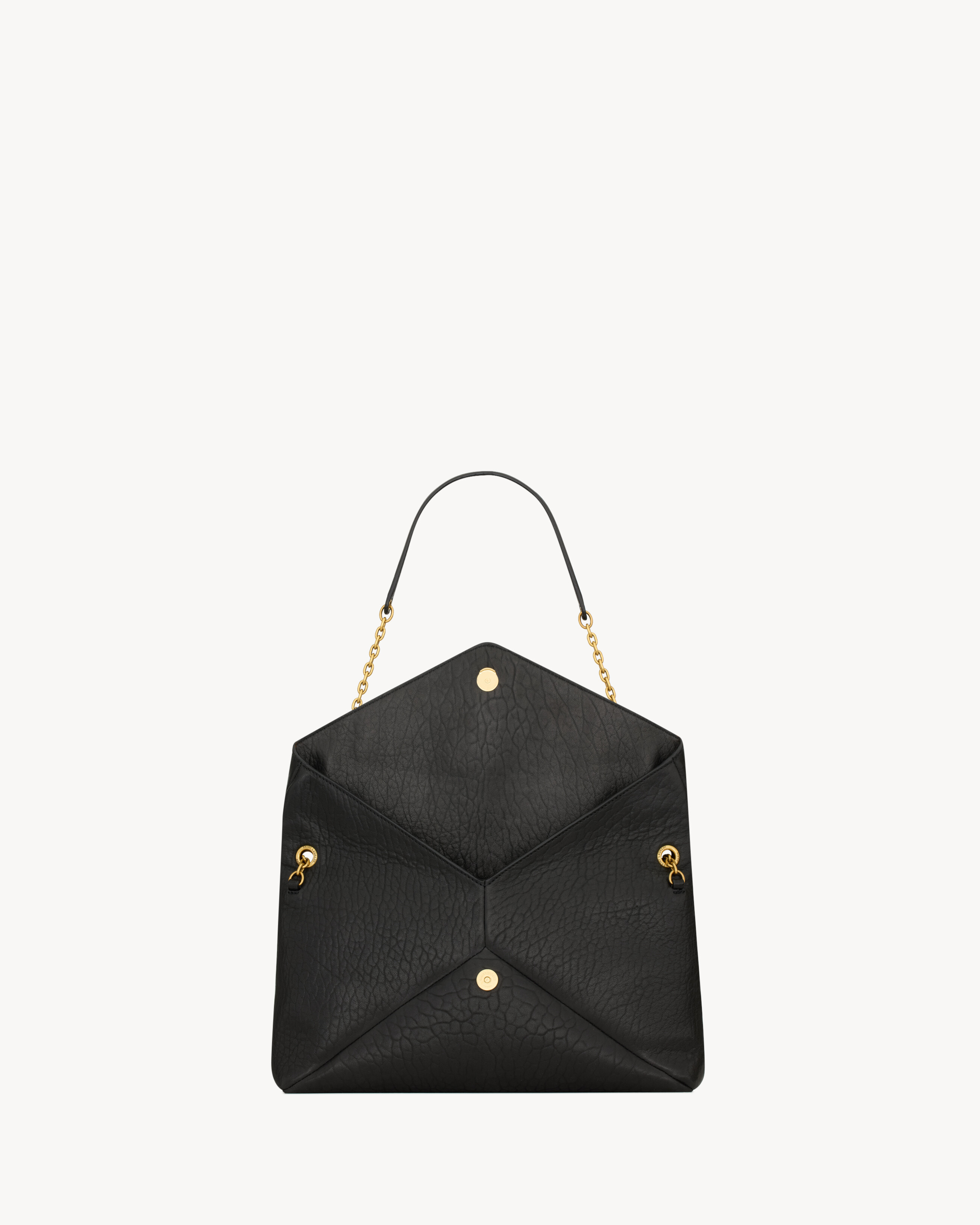 Большой клатч на цепочке CASSANDRE из ягнячьей кожи Saint Laurent, черный — фото 4