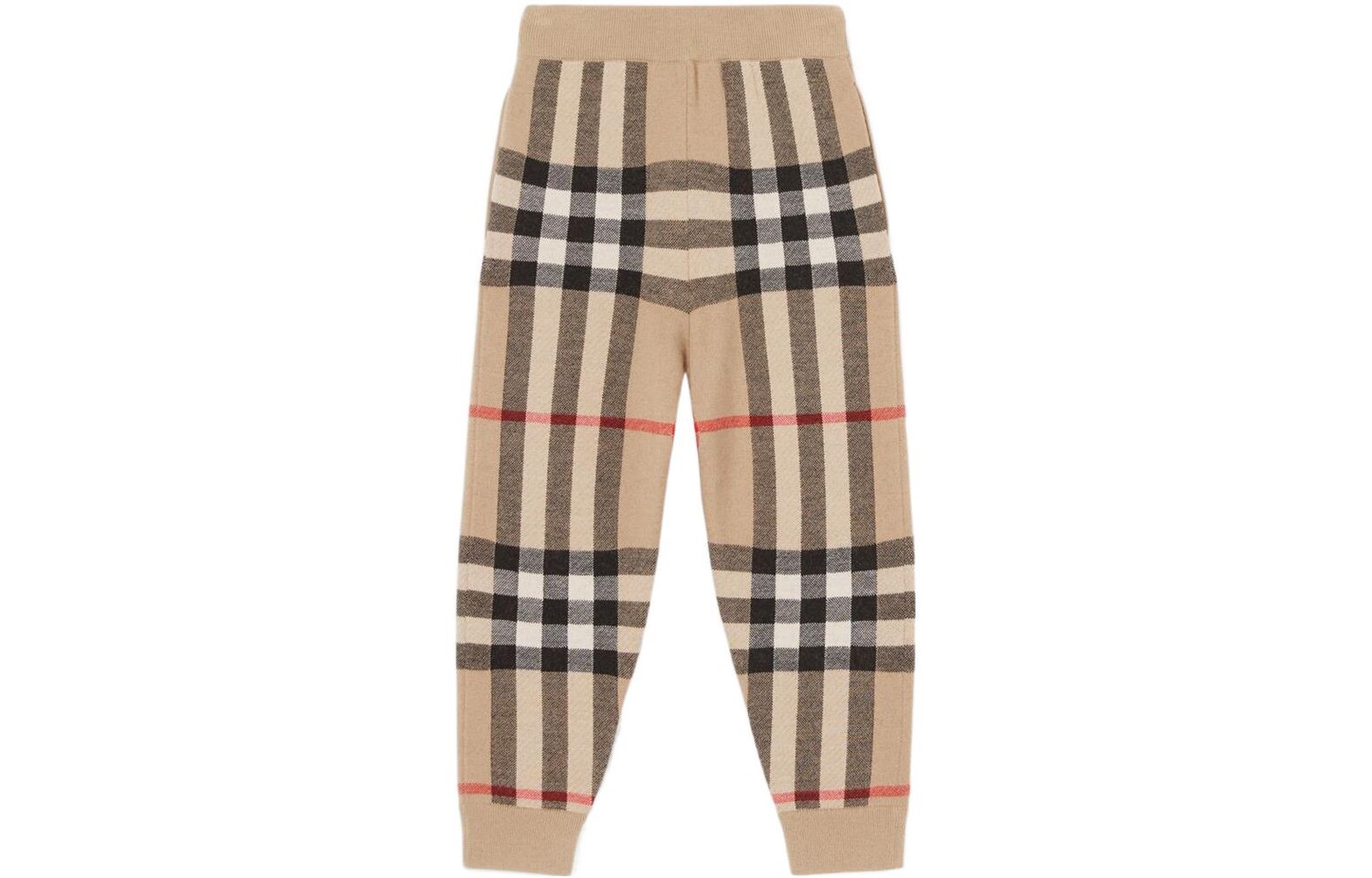 Детские трикотажные спортивные штаны Burberry, цвет Brown — фото 2