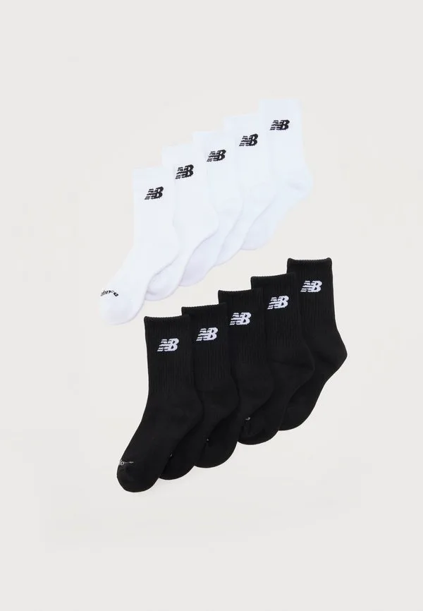 Повседневные носки унисекс, упаковка из 10 пар. New Balance, White/Grey/Black