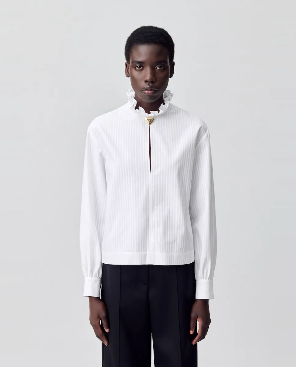 

Женская свободная блузка в полоску Claudie Pierlot, белый