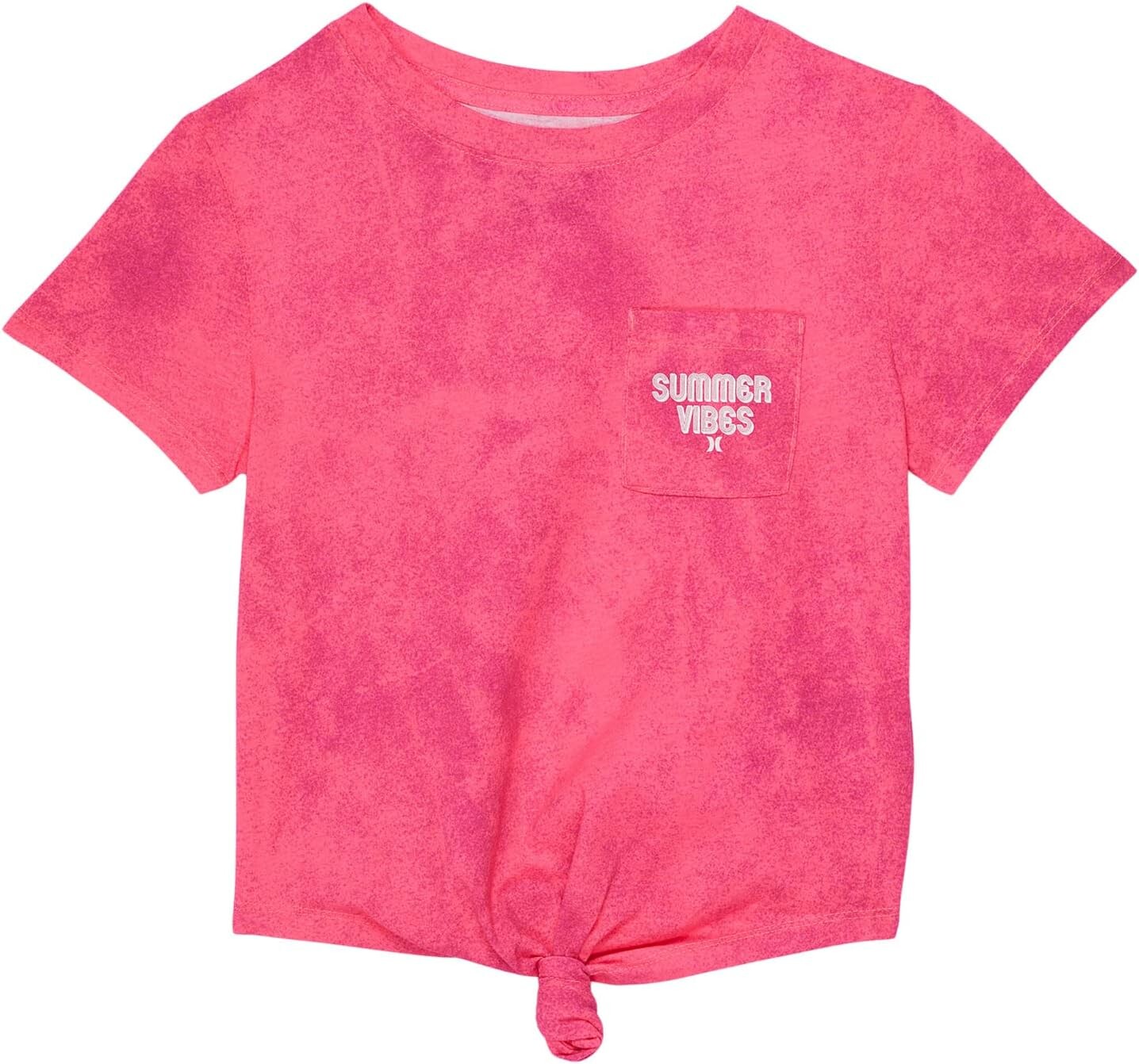 

Футболка Hurley Boxy Tie Front T-Shirt, цвет Hyper Pink