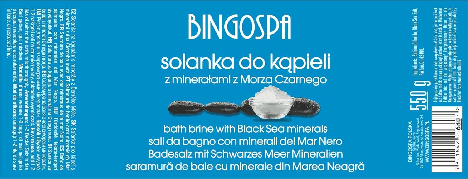 Соль для ванн BINGOSPA с минералами Черного моря 550 г Bingospa — фото 2