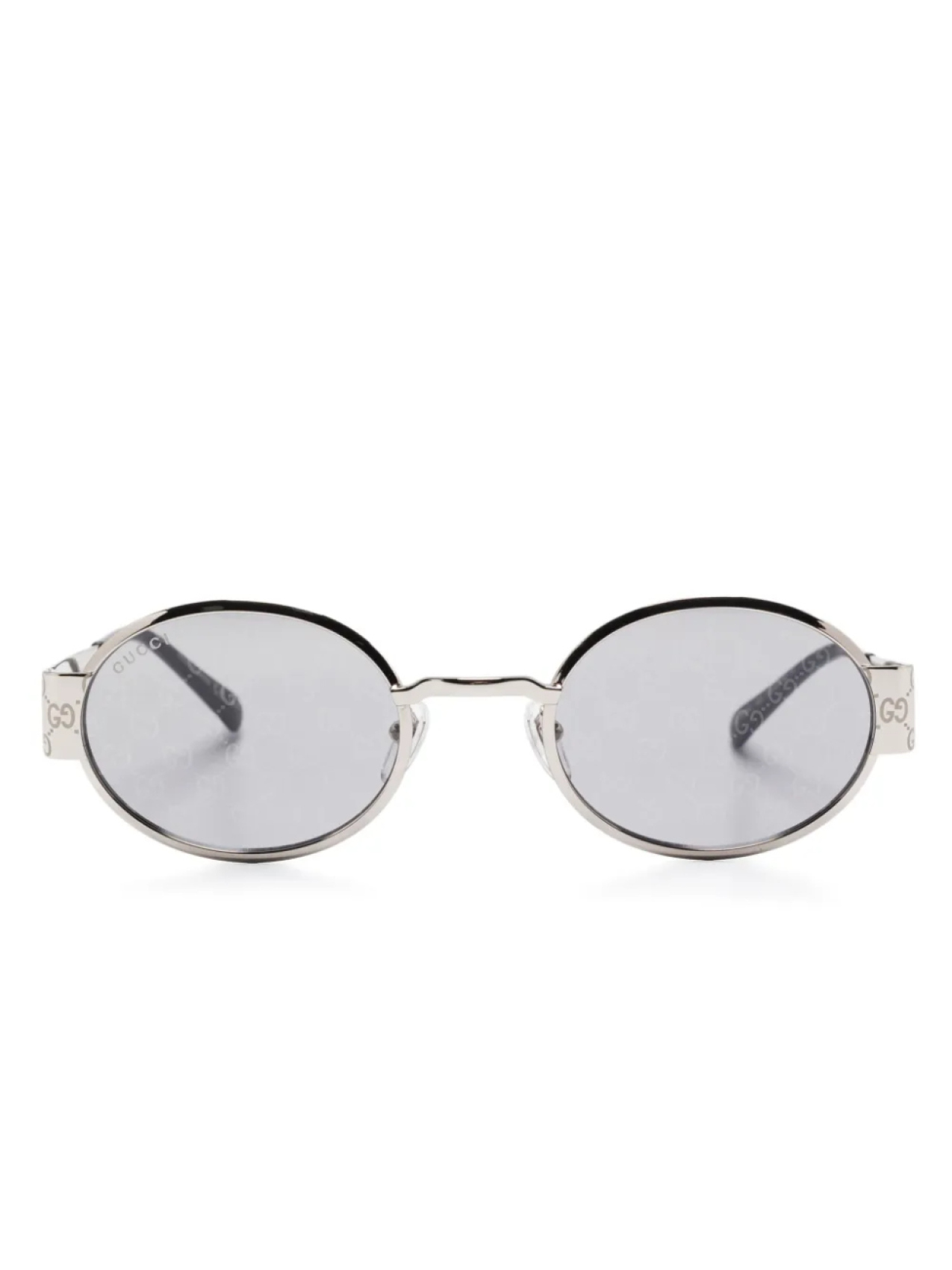 

Солнцезащитные очки в круглой оправе Gucci Eyewear, серебряный