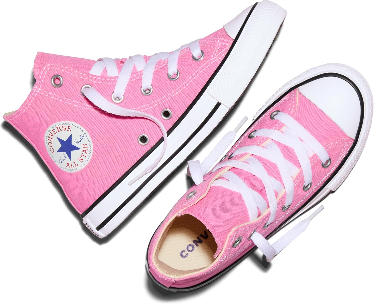 Женские кеды Converse Chuck Taylor All Star 2018 сезонные высокие, розовый — фото 4