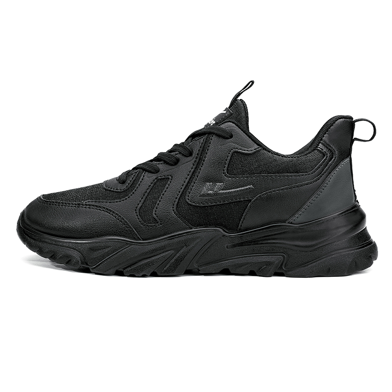 

WARRIOR Термоустойчивые нескользящие низкие повседневные кроссовки мужские Black Gray