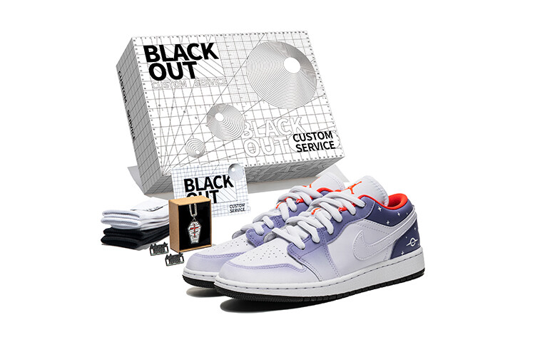 

Кроссовки Air JORDAN 1 Vintage Basketball Shoes Women's Low-Top White Purple