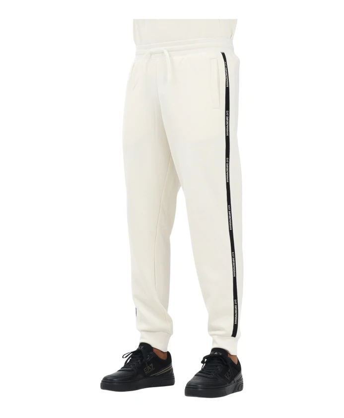 

Спортивные кремовые брюки, стандартного кроя. Emporio Armani Ea7, бежевый