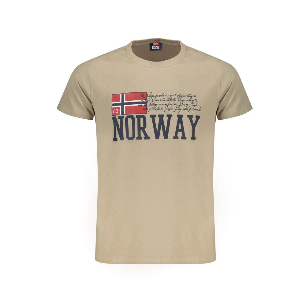 

Мужская хлопковая футболка Норвегия 1963 года Norway 1963, бежевый