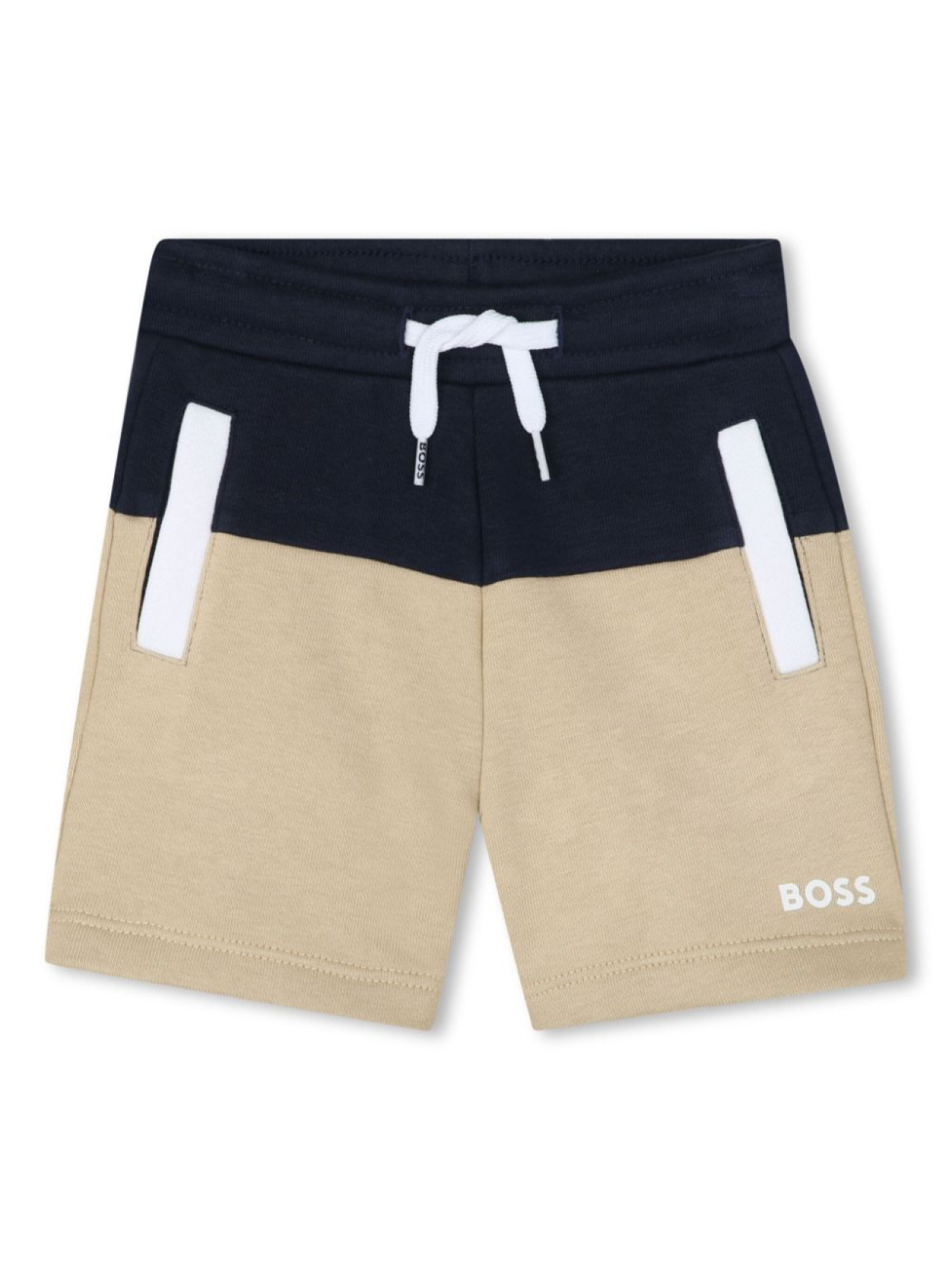 

BOSS Kidswear шорты с логотипом, нейтральный цвет