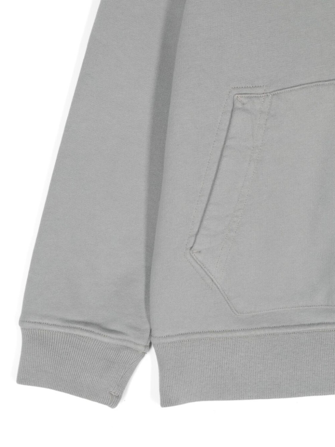 Stone Island Junior толстовка с капюшоном из хлопка с изображением компаса, серый — фото 3