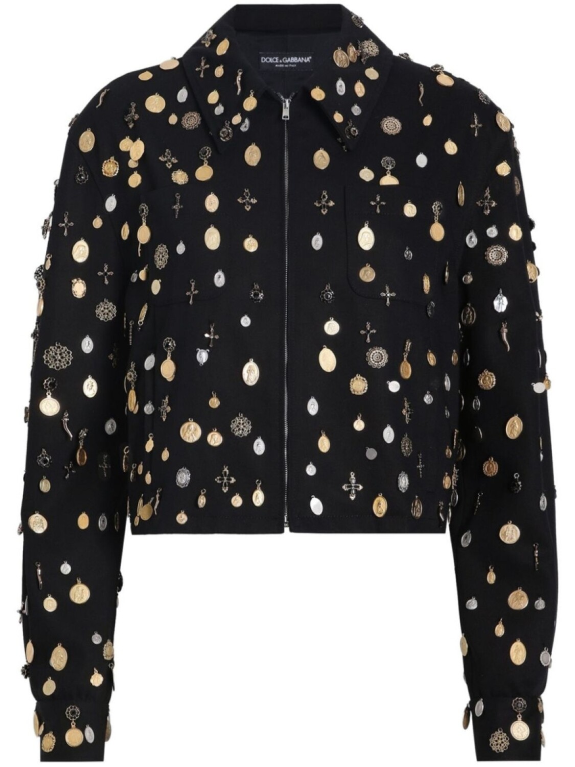 

Dolce & Gabbana бомбер на молнии, черный