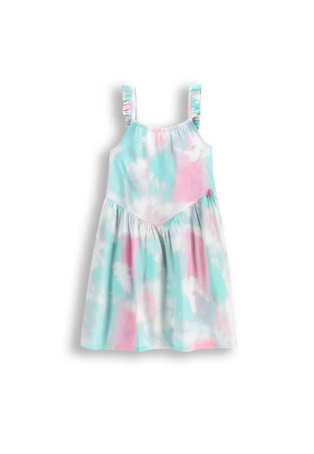 Платье с принтом Tie-Dye Coccodrillo, разноцветное