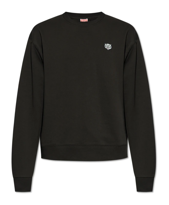 

Толстовка с нашивкой-логотипом Kenzo, черный