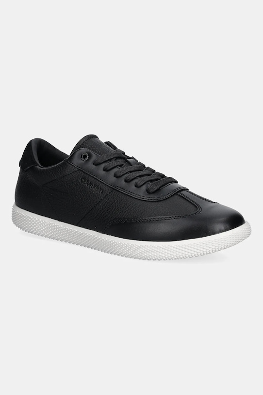 

Кожаные кроссовки LOW TOP LACE UP TMBL LTH Calvin Klein, черный