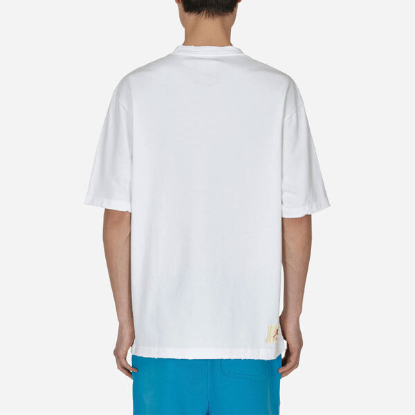 Футболка Air Jordan x union Crossover SS22 Solid Color Breathable Logo Round Neck Short Sleeve Asia Edition White, белый — фото 4