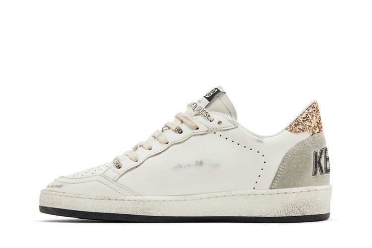 Кроссовки Golden Goose Wmns Ballstar White Black Gold Ice, белый — фото 3