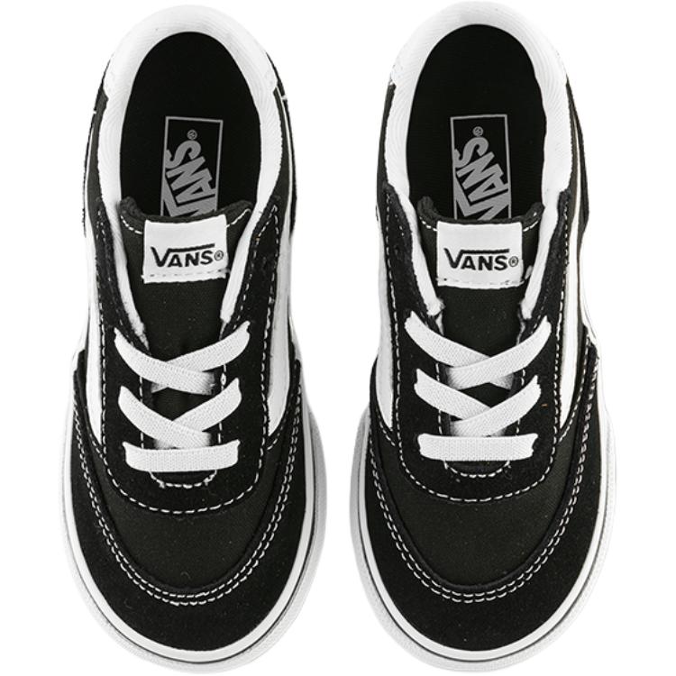 Низкие детские туфли Brooklyn LS для младенцев и малышей Vans, черный — фото 3