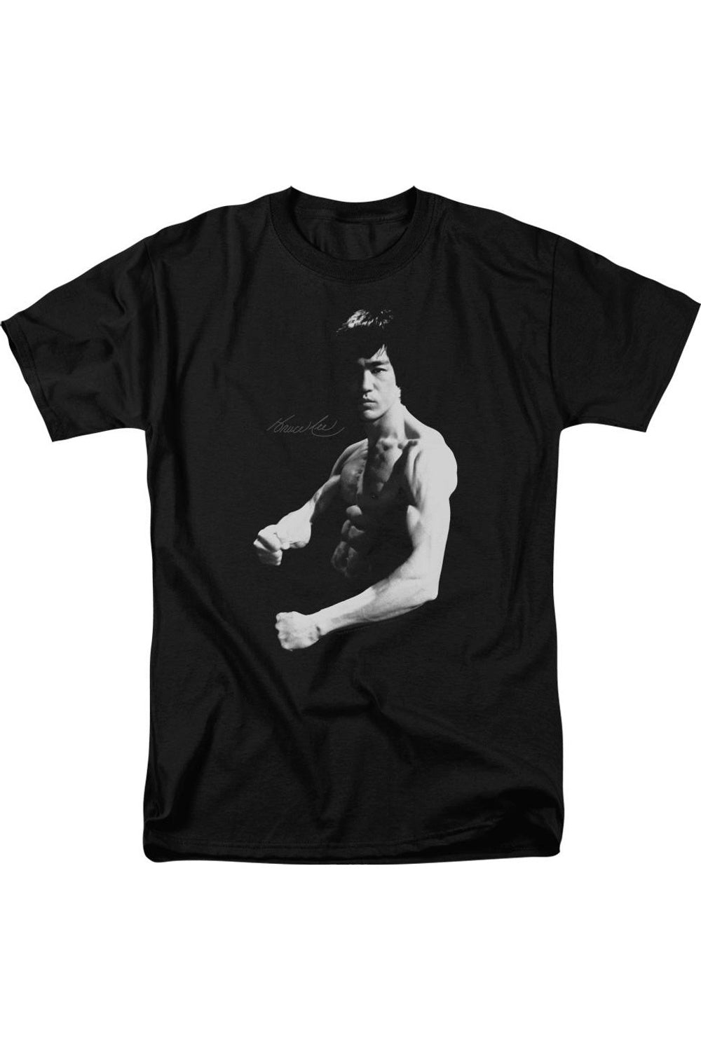 

Футболка с коротким рукавом для взрослых Bruce Lee Stance Gildan, черный