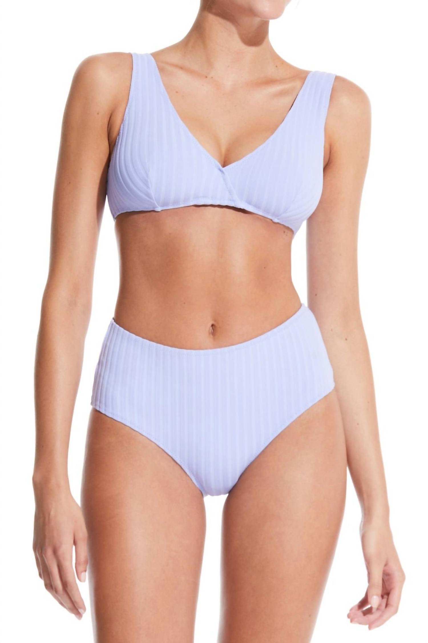 

Женский купальник Solid & Striped, цвет solid rib wisteria