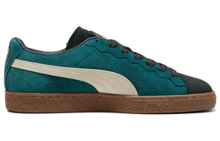 PUMA Suede удобная и универсальная, амортизирующая и износостойкая с глубоким вырезом белого цвета для мужчин и женщин, рождественского зеленого цвета., Malachite — фото 3