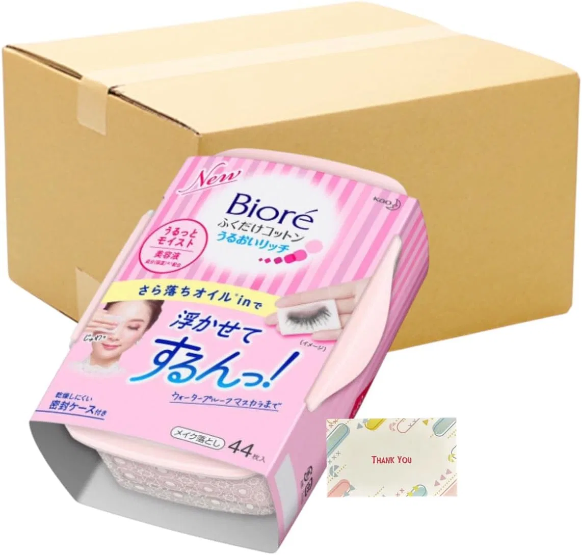Средство для снятия макияжа Kunutonn — Kao Biore Wipe-On Cotton Moisture Rich + бонус