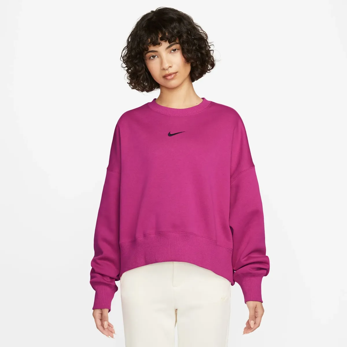 

Толстовка Nike Sportswear "ЖЕНСКАЯ ФЛИСОВАЯ ТРУБА С КРУГЛЫМ ВЫРЕЗОМ "PHOENIX FLEECE", цвет Fireberry/Black