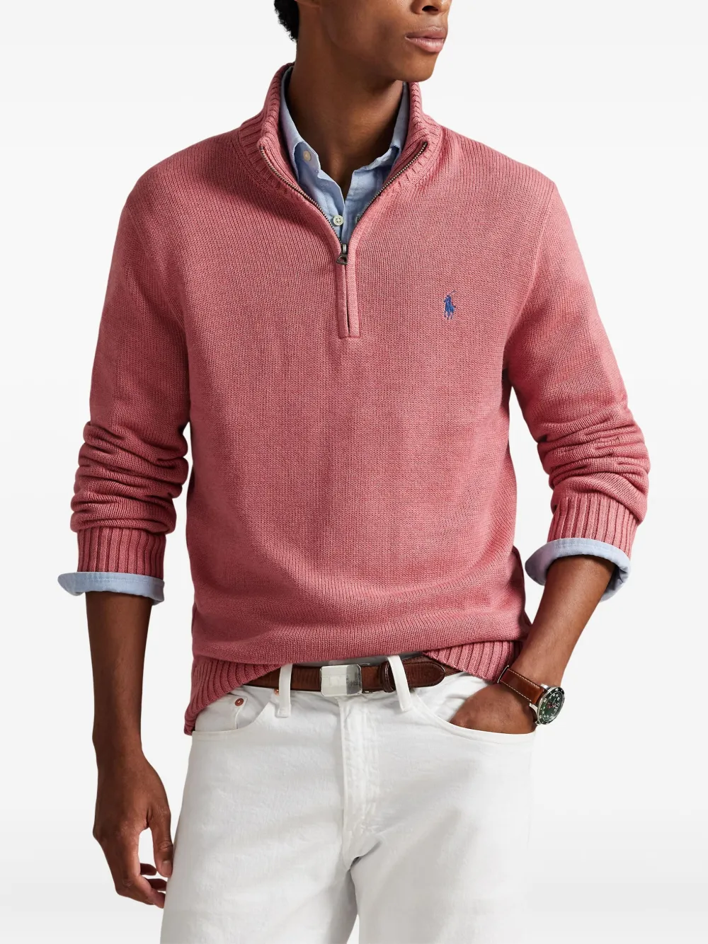 Свитер с длинными рукавами Polo Ralph Lauren, розовый — фото 3
