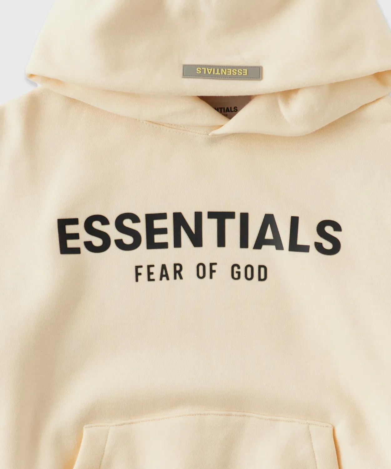 Толстовка FOG ESSENTIALS детская с логотипом, 80% хлопок, бежевая — фото 4