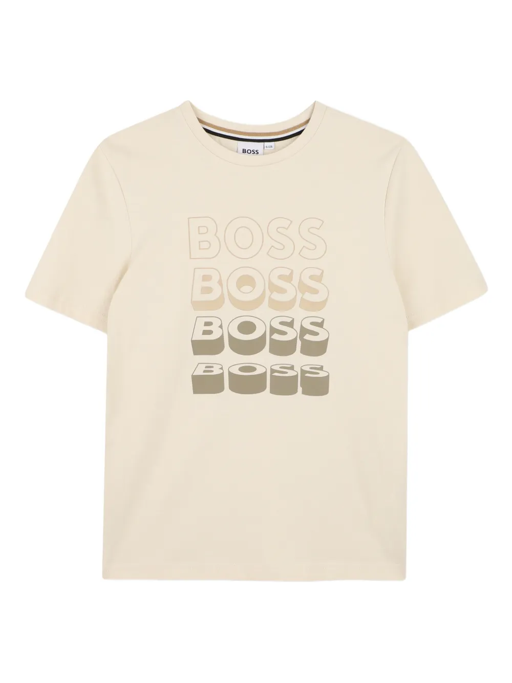 

Футболка с логотипом Boss Kidswear, бежевый