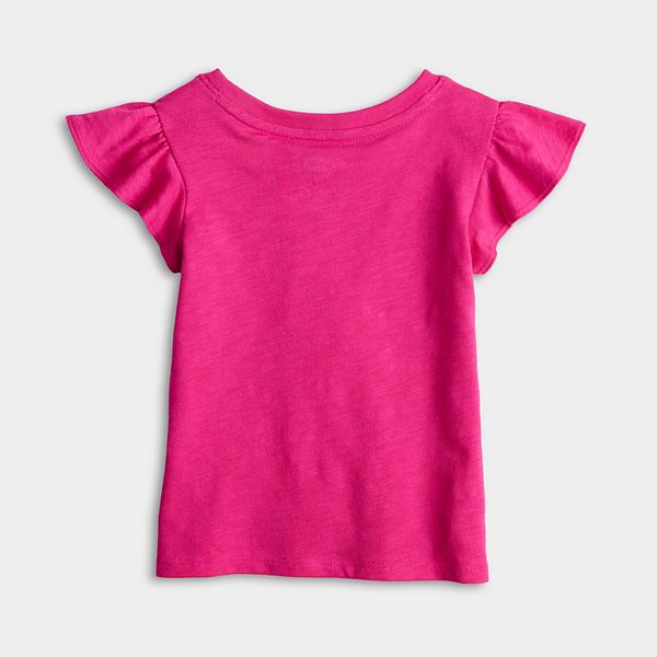 Футболка для девочки с декоративными вставками Jumping Beans, Picnic Cherry Ivory — фото 2