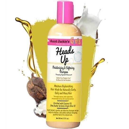 

Шампунь для волос, 355мл Aunt Jackie's, Girls Heads Up Moisturizing and Softening Shampoo