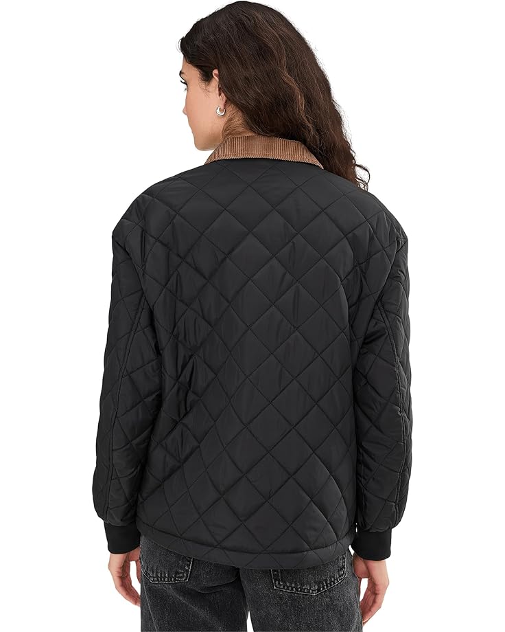 Женская куртка Levi's Diamond Quilted с воротником-шнуром, Black — фото 4