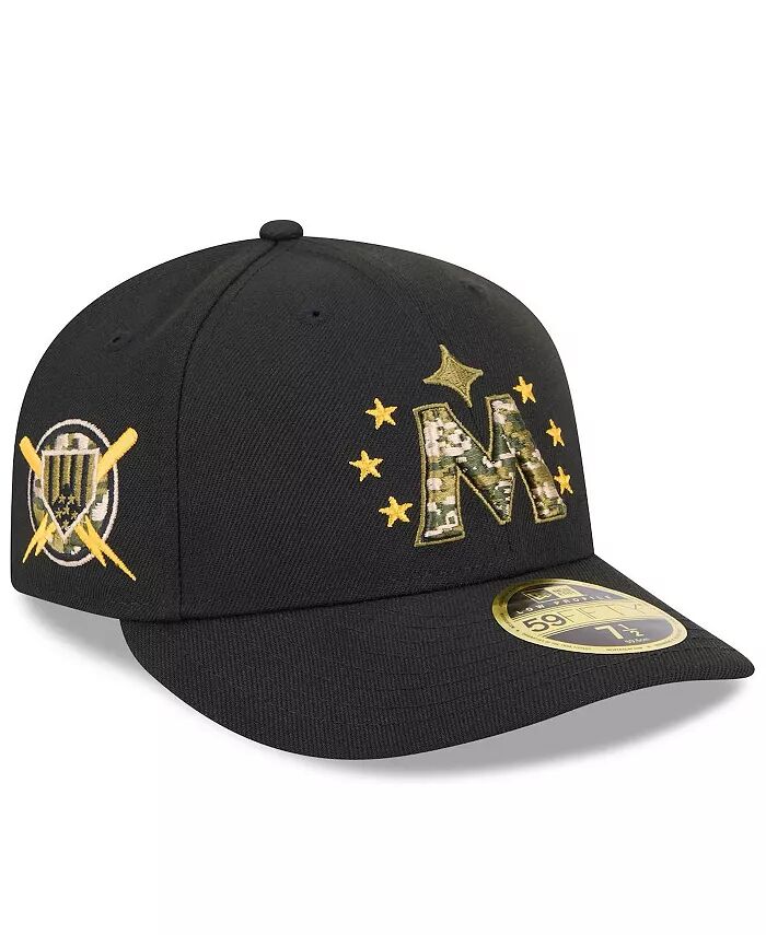 

Мужская черная кепка Minnesota Twins 2024 ко Дню вооруженных сил с низким профилем 59FIFTY New Era